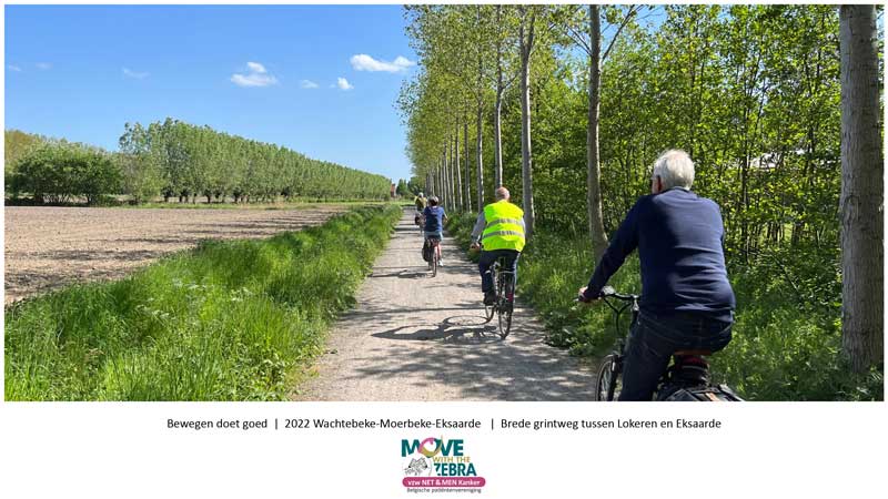 NET & MEN MOVEdag. Patiënten met neuro-endocriene kanker fietsen een route - 2022 Wachtebeke-Eksaarde-Lokeren