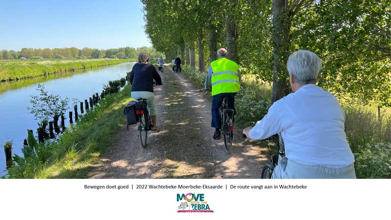 NET & MEN MOVEdag. Patiënten met neuro-endocriene kanker fietsen een route - 2022 Wachtebeke-Eksaarde-Lokeren
